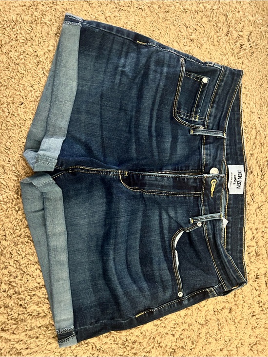 Denizen from Levi's Pants - Denizen from Levi's Dark Indigo Rolled Cuff Denim Shorts